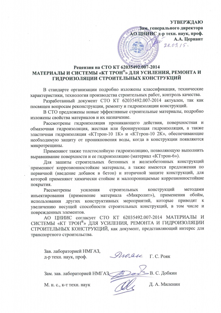 рецензия ЦНИИС